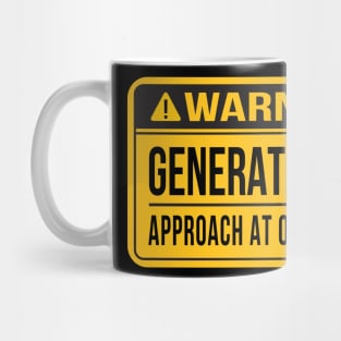 Gen X Warning Sign Mug